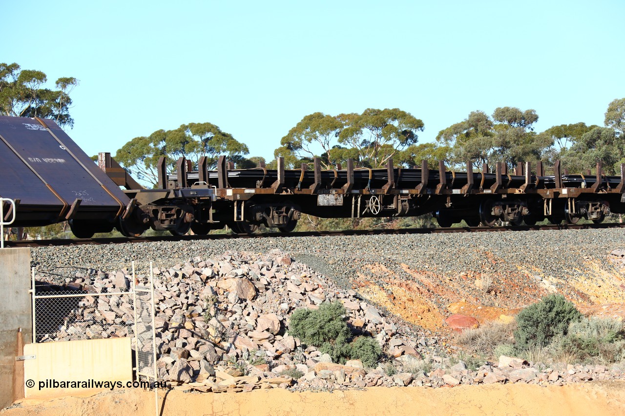 160522 2067
Binduli, 5MP2 steel train, RKQF 60273, originally built by Tulloch NSW as part of a batch of one hundred and thirty five JLY/JLX type louvre vans in 1969-70. Fifty six were converted at Bathurst to NQRX before further conversion to NKQX type steel plate waggon in 1989-90. Seen here loaded with steel plates.
Keywords: RKQF-type;RKQF60273;Tulloch-Ltd-NSW;JLY-type;NQRX-type;