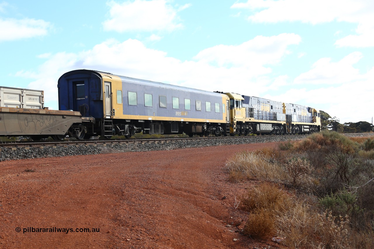 160522 2331
Parkeston, 7MP7 priority service train, Pacific National crew accommodation coach BRS 222, built by Victorian Railways Newport Workshops in 1952 as AS 16 First class, to BRS 2, BS 222, current.
Keywords: BRS-class;BRS222;Victorian-Railways-Newport-WS;AS-class;AS16;BRS-class;BRS2;BS-class;BS222;