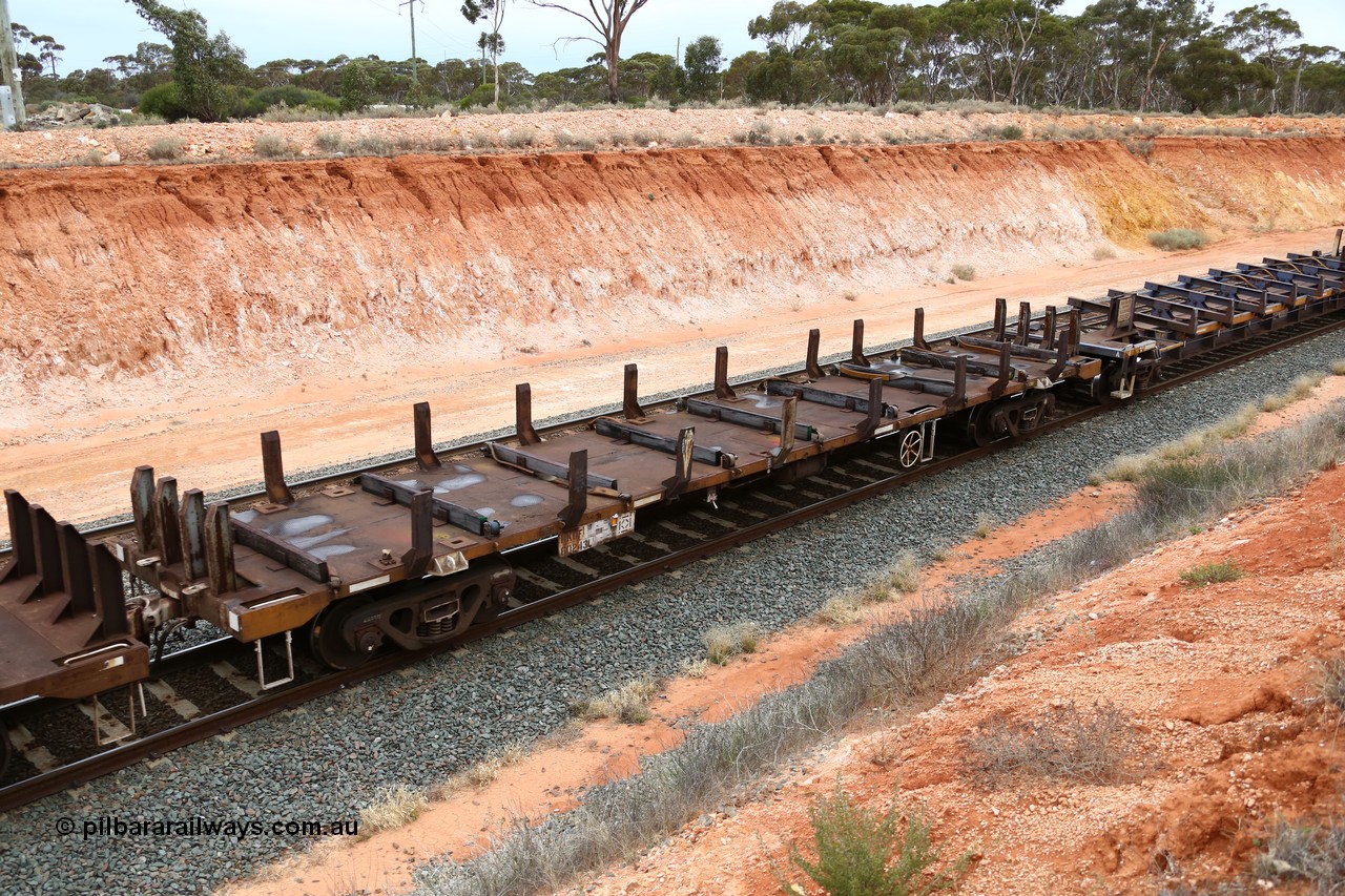 160524 4048
Binduli, Melbourne bound steel train service 3PM4, RKQF 60243, empty slab steel waggon, originally a Tulloch NSW built louvre van type JLY/X from 1969-70, NLJY/X, converted at Bathurst Workshops to NQRX in 1988, then in 1989/90 to NKQF.
Keywords: RKQF-type;RKQF60243;Tulloch-Ltd-NSW;JLY-type;