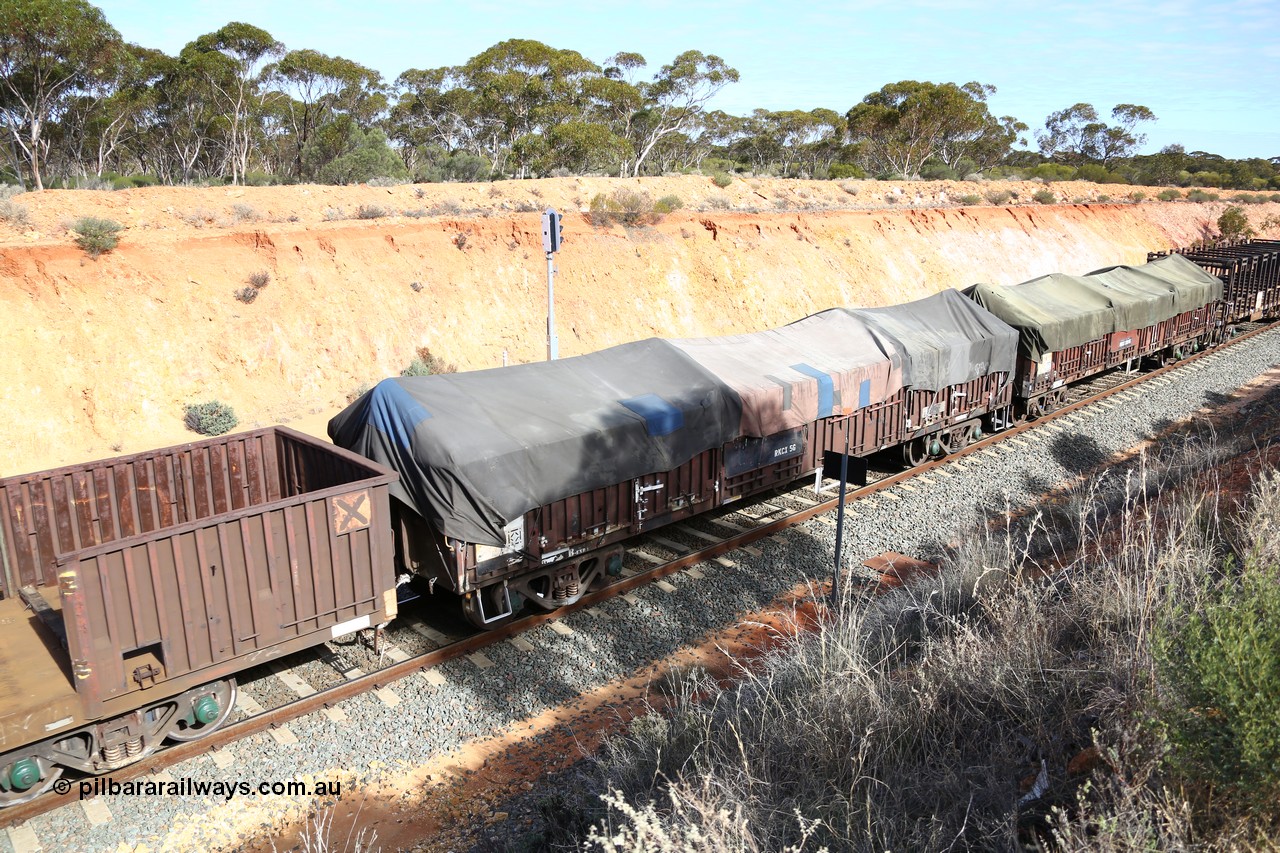 160531 9837
Binduli, 3PM4 steel train, RKCX 5, an old Victorian Railways Bendigo Workshops built ELX 1069 from 1977, to VOCX, VOVX modified for the carriage of coil steel rolls, then VCVX in 1987, to RKCX in 1995.
Keywords: RKCX-type;RKCX5;Victorian-Railways-Bendigo-WS;ELX-type;VOCX-type;VOVX-type;VCVX-type;