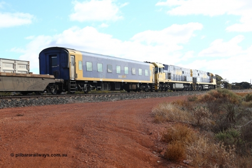 160522 2331
Parkeston, 7MP7 priority service train, Pacific National crew accommodation coach BRS 222, built by Victorian Railways Newport Workshops in 1952 as AS 16 First class, to BRS 2, then BS 222.
Keywords: BRS-type;BRS222;Victorian-Railways-Newport-WS;AS-type;AS16;BRS-type;BRS2;BS-type;BS222;
