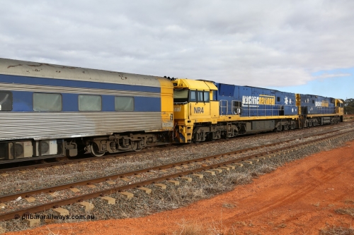 160529 8762
Parkeston, 6MP4 intermodal train, on the mainline behind Goninan NSW built GE model Cv40-9i NR class unit NR 4 serial 7250-11 / 96-206.
Keywords: NR-class;NR4;Goninan-NSW;GE;Cv40-9i;7250-11/96-206;