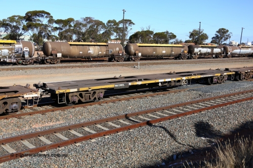 160531 9947
West Kalgoorlie, 3PM4 steel train, empty RQAY 21869 container waggon, one of a hundred waggons built in 1981 by EPT NSW as type NQAY, recoded to RQAY in 1994.
Keywords: RQAY-type;RQAY21869;EPT-NSW;NQAY-type;
