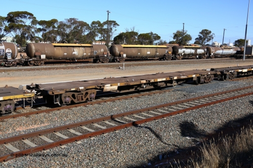 160531 9948
West Kalgoorlie, 3PM4 steel train, empty NQOY 14960 container waggon, one of fifty built by Tulloch Ltd NSW as type OCY in 1974-75.
Keywords: NQOY-type;NQOY14960;Tulloch-Ltd-NSW;OCY-type;