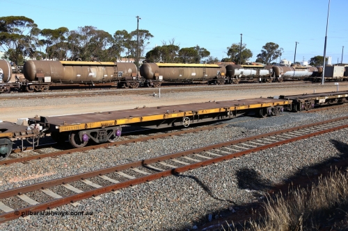 160531 9950
West Kalgoorlie, 3PM4 steel train, empty container waggon VQCY 738, built as an FQX by Victorian Railways Newport Workshops in May 1973, recoded to VQCX in March 1984.
Keywords: VQCY-type;VQCY738;Victorian-Railways-Newport-WS;FQX-type;VQCX-type;