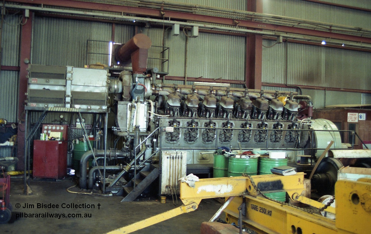 22667
Bassendean, during an Open Day at the Goninan workshops, ALCo 251 engine test facility. 20th July 1991.
Jim Bisdee photo.
