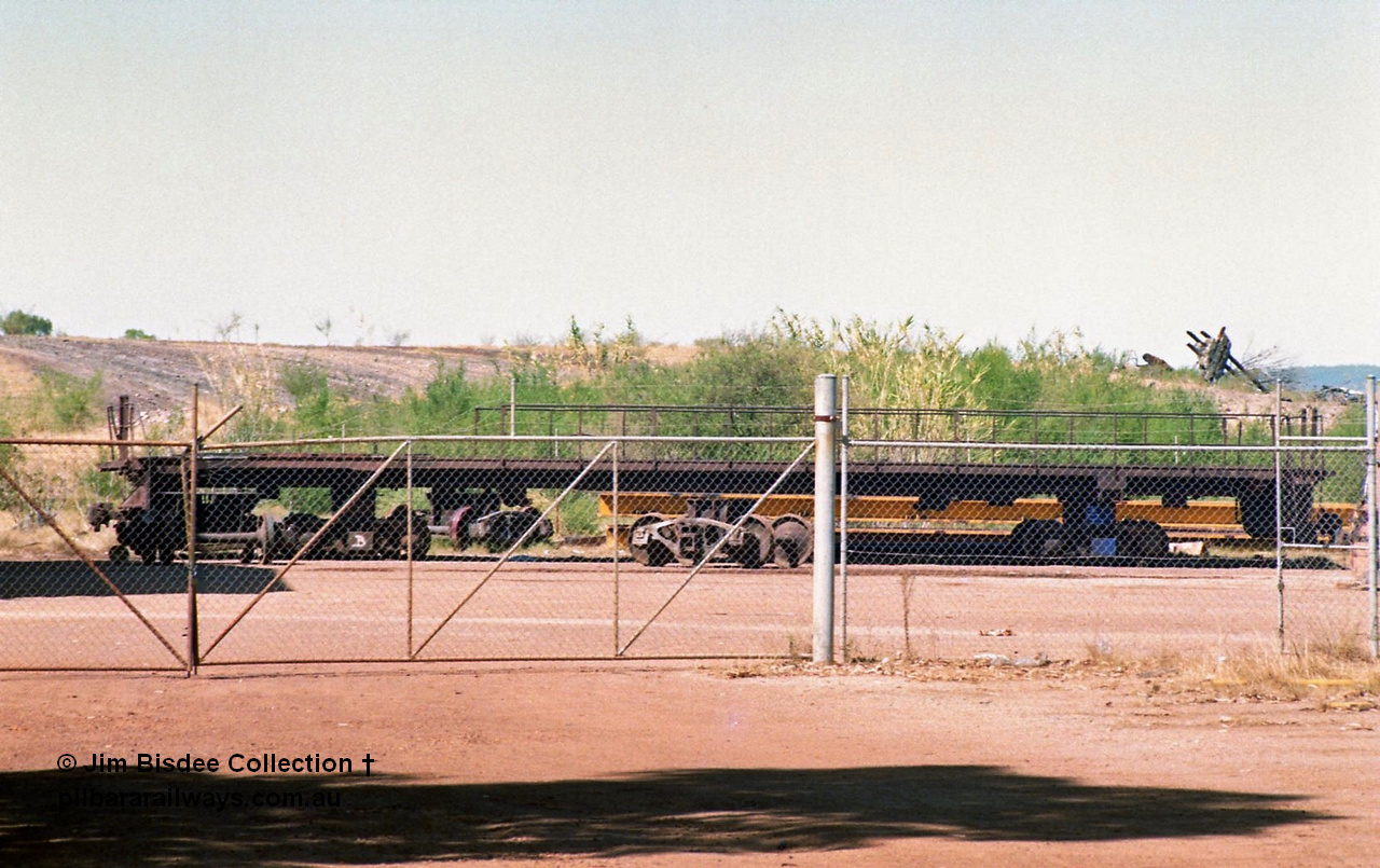 23760
Bassendean, Goninan workshops, a stripped back ALCo locomotive frame under re-construction which will become a GE CM40-8M. January 1993.
Jim Bisdee photo.
