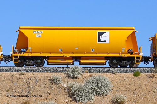 170727 9632r
Roy Hill ballast waggon, BA class BA 1404, one of ten built by China Southern Rail in Zhuzhou China, seen here on the BHP line flyover. 27th July 2017. [url=https://goo.gl/maps/HfzKEUc47Pv]View map here[/url].
Keywords: BA1404;China-Southern-Rail;